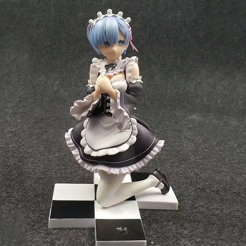 Rem & Ram Maid Outfit Heart-Themed FigureStatue (3)